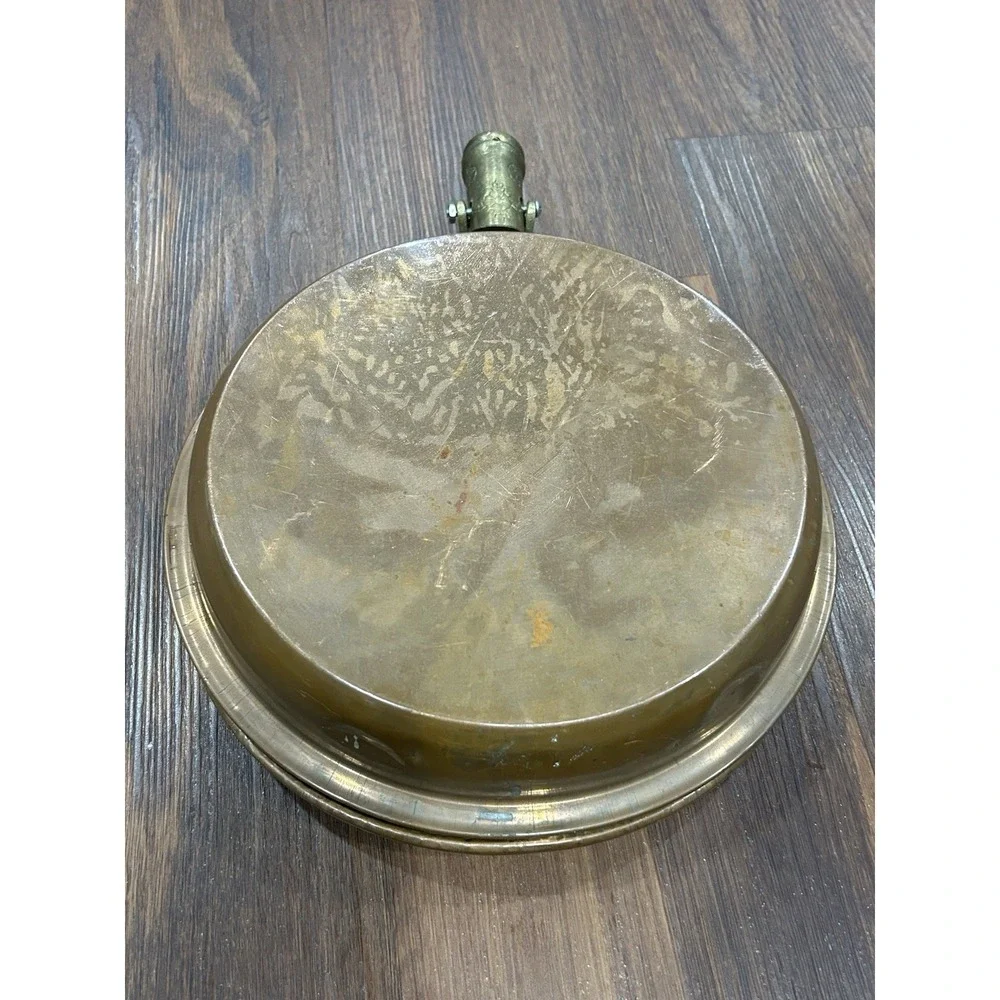 Vintage Antique Copper Bed Warmer Ornate Pan Goldfield Hotel
